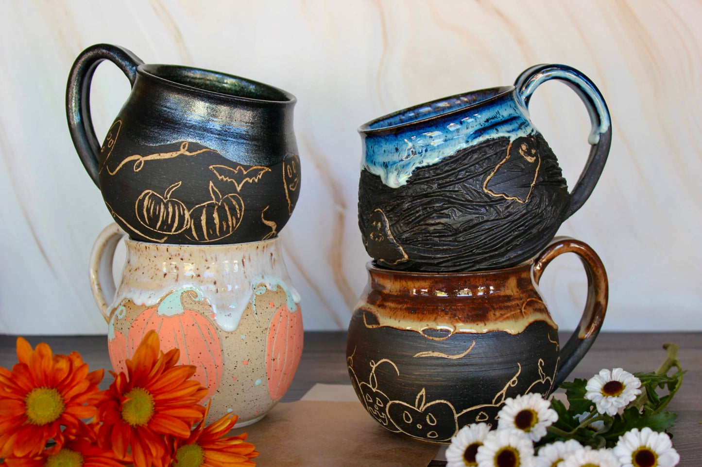 Sgraffito Spooky Mug Collection