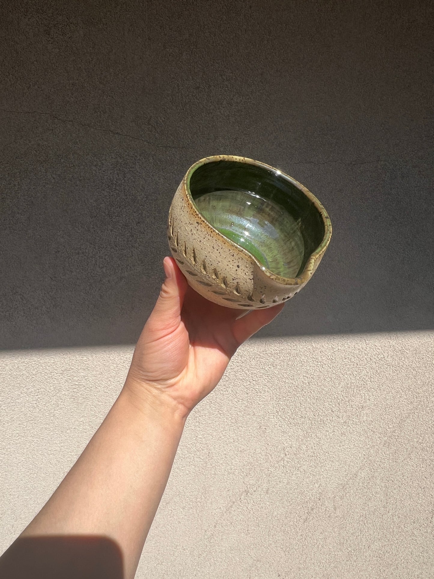 Carved Matcha Bowls :)