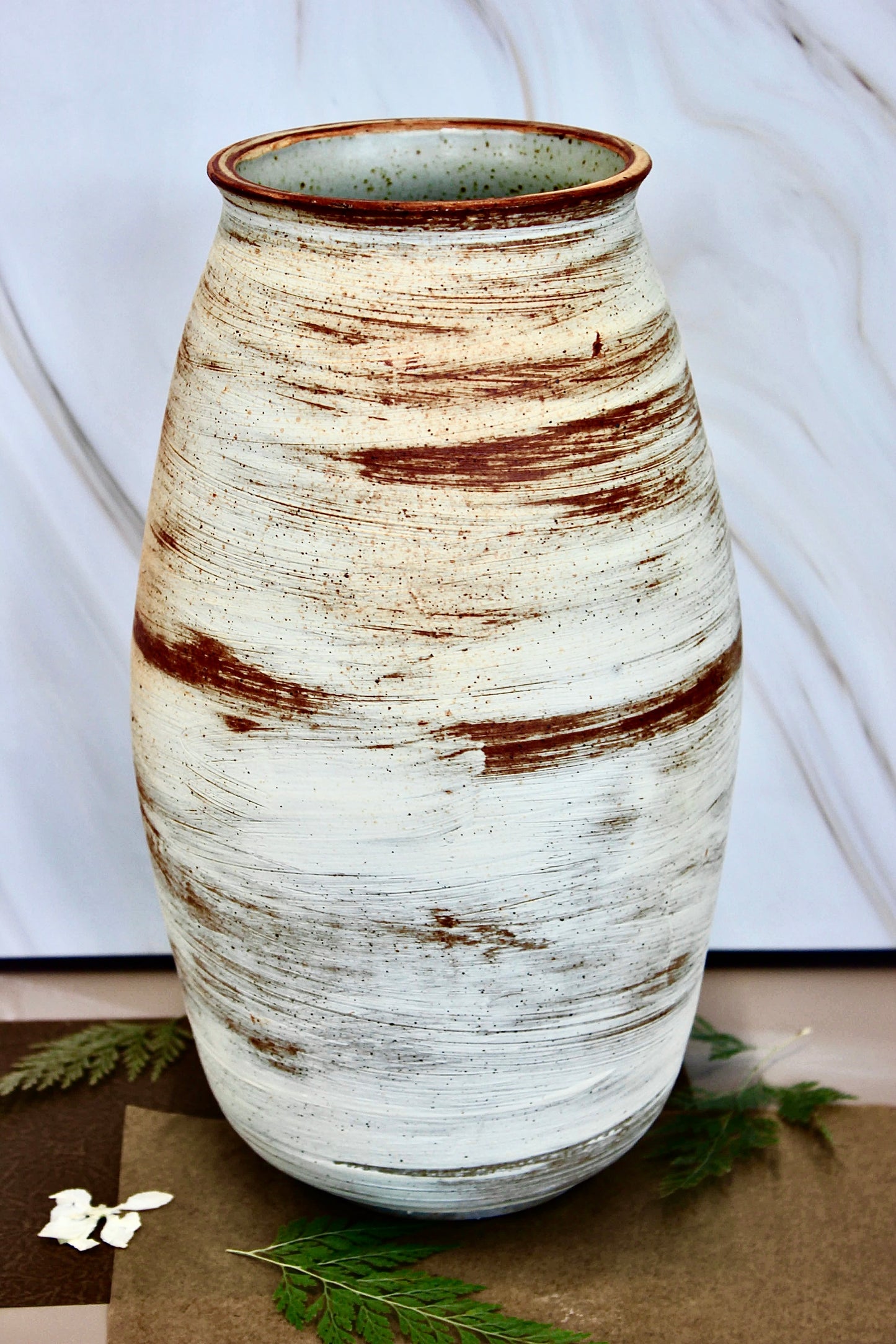 Large Soda Fired Vase- One of a Kind