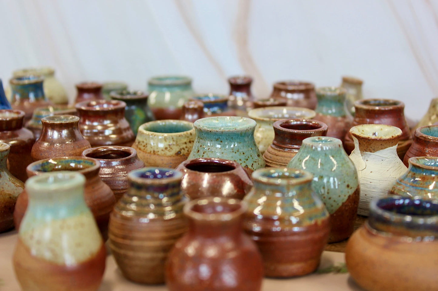 Soda-Fired Mini Pots