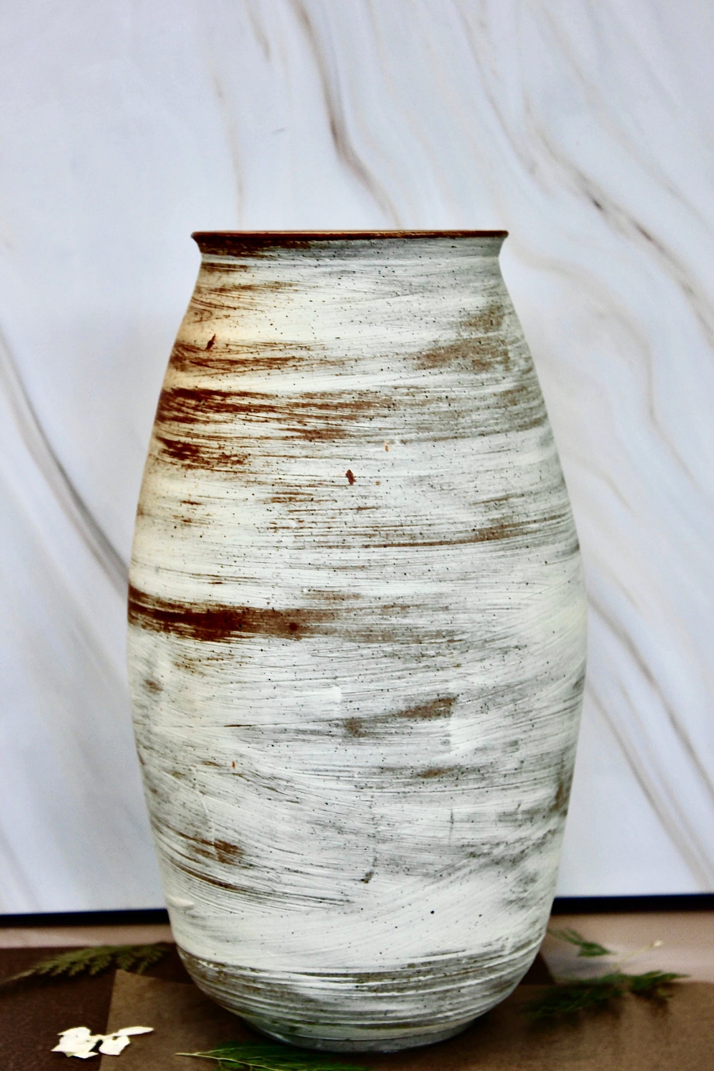 Large Soda Fired Vase- One of a Kind