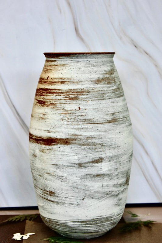 Large Soda Fired Vase- One of a Kind