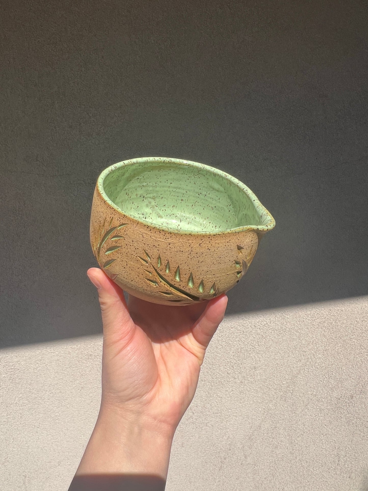 Carved Matcha Bowls :)