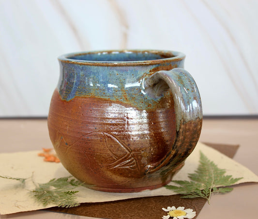 Mountain Carved Soda Mug
