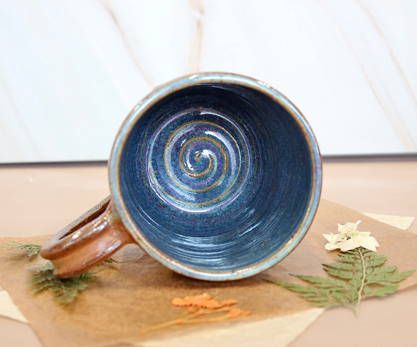 Soda-Fired Botanical Mug