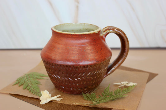 Carved + Flashing Slip Mug
