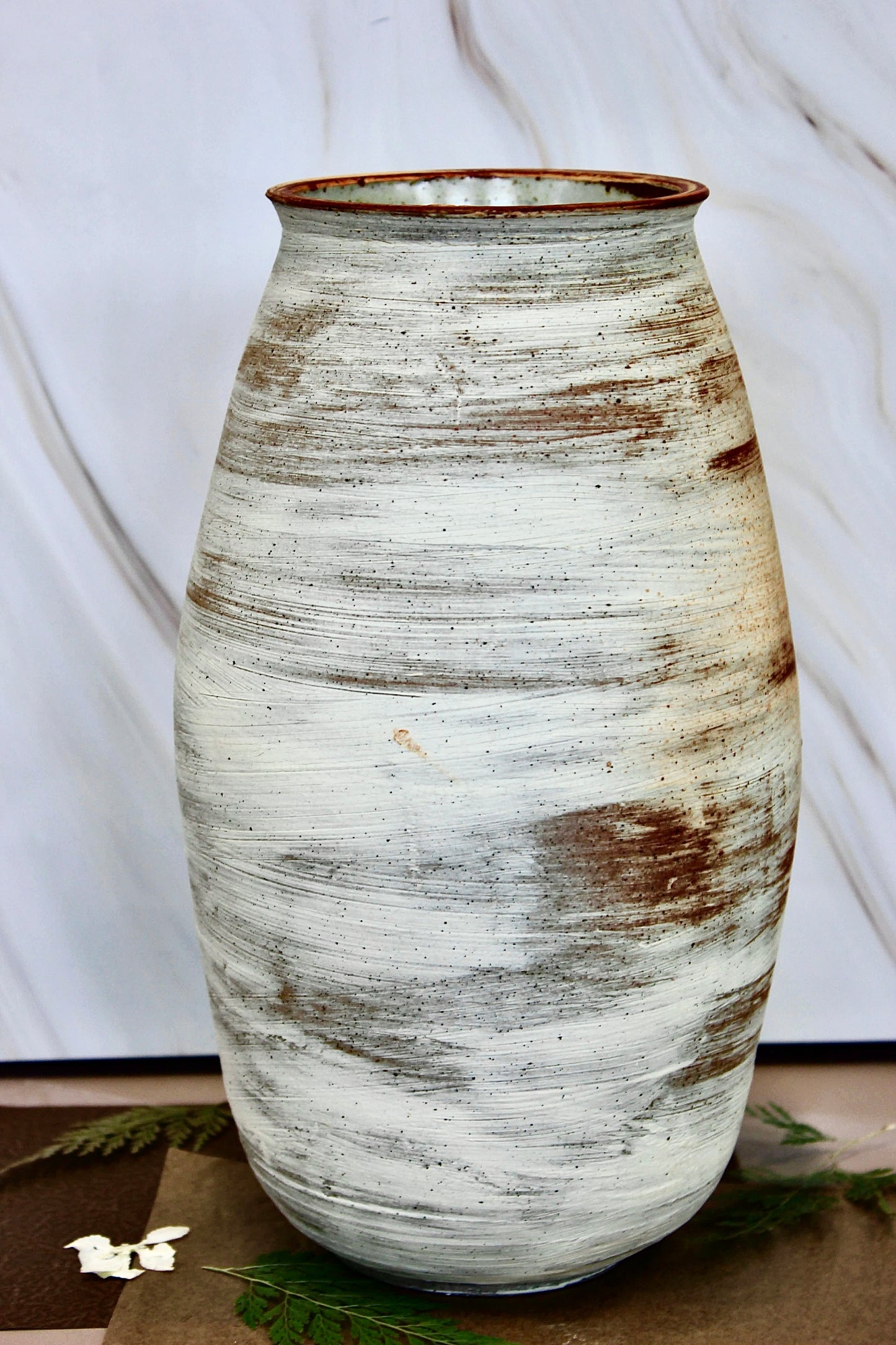 Large Soda Fired Vase- One of a Kind
