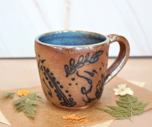 Soda-Fired Botanical Mug